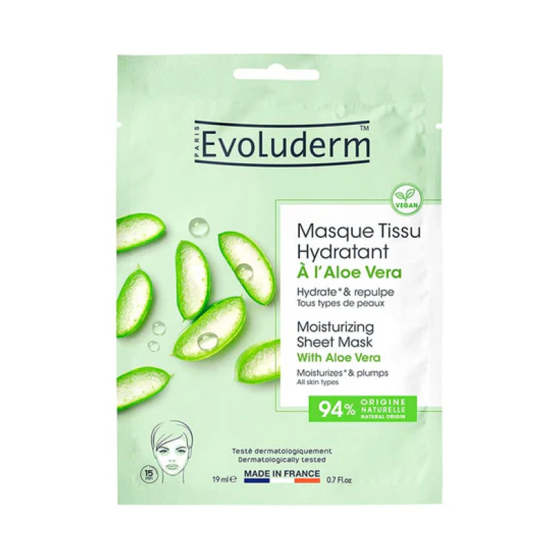 Masque Tissu Hydratant à l'Aloe Vera