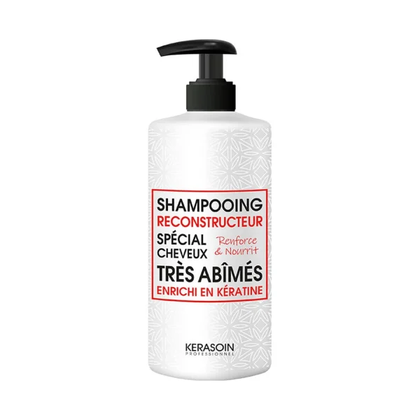 Shampooing reconstructeur à la kératine pour cheveux très abîmés