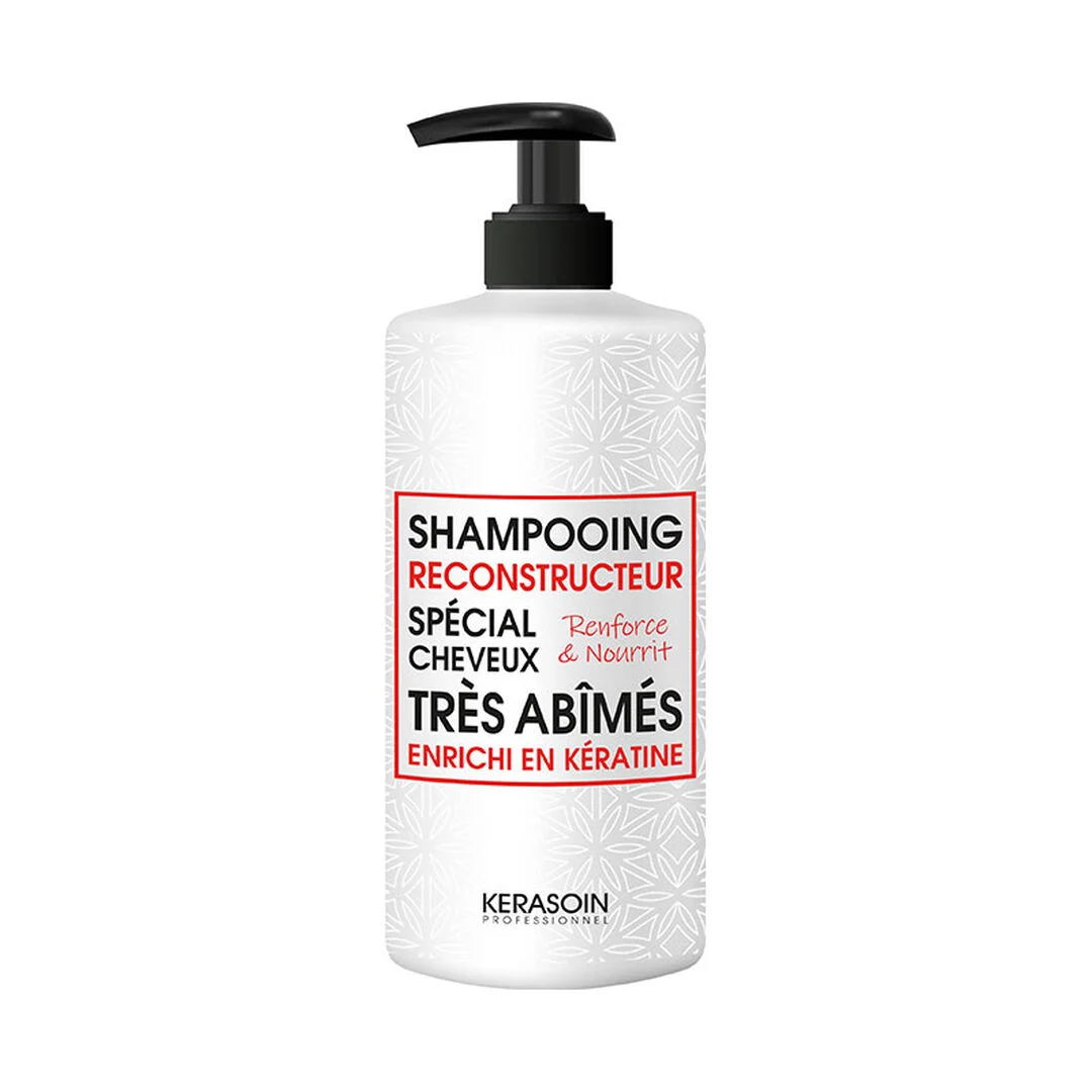 Shampooing reconstructeur à la kératine pour cheveux très abîmés