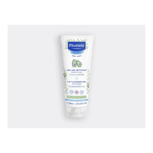 GEL NETTOYANT 2 EN 1 BEBE A L'AVOCAT BIO 200 ML