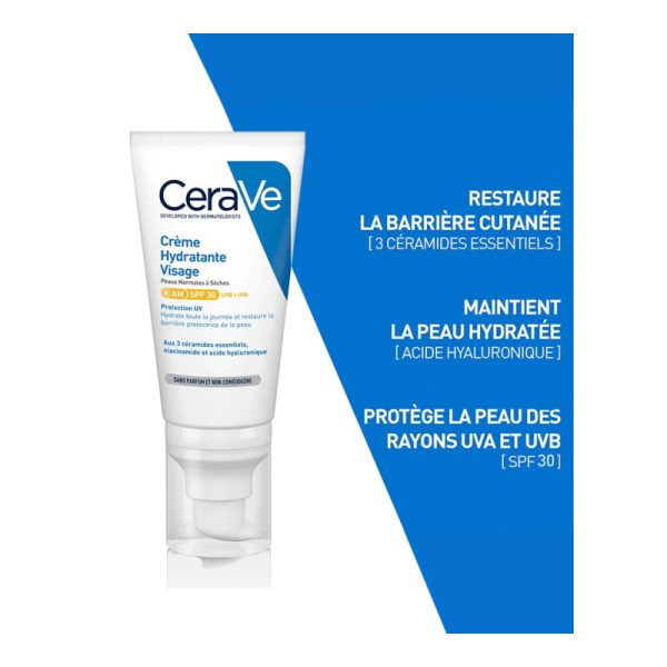 Crème Hydratante Visage SPF30